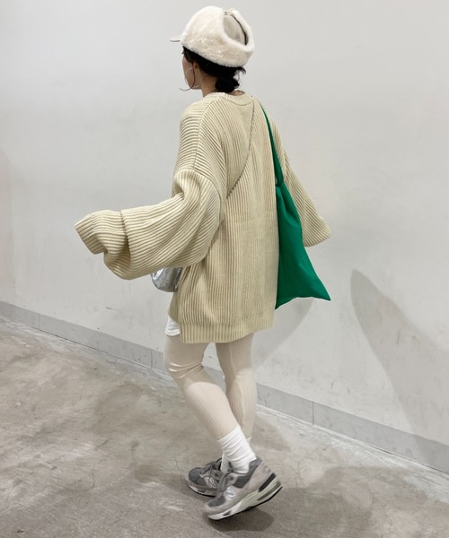 「wee9s」 長袖ニット FREE アイボリー レディース_画像3