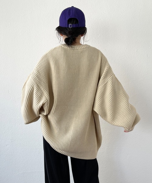 「wee9s」 長袖ニット FREE アイボリー レディース_画像4