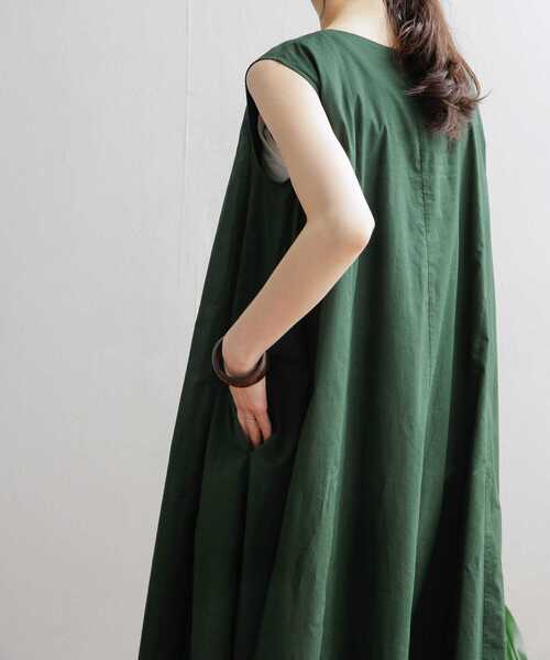 「URBAN RESEARCH DOORS」 ノースリーブワンピース MEDIUM ネイビー レディース_画像7