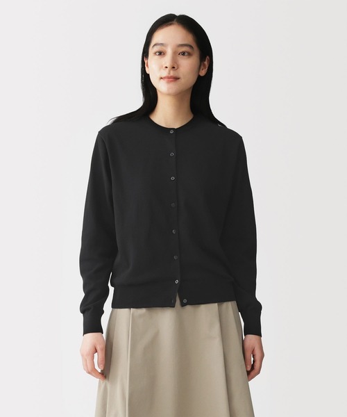 無印良品（MUJI） カーディガン 婦人 UVカット強撚コットンクルー