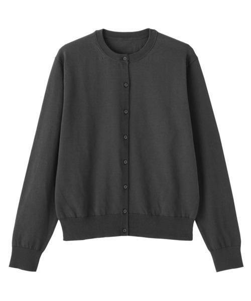 [MUJI] カーディガン UＶカットヘンプクルーネックカーディガン レディース 無印良品（MUJI） カーディガン 婦人 UVカット強撚コットンクルー