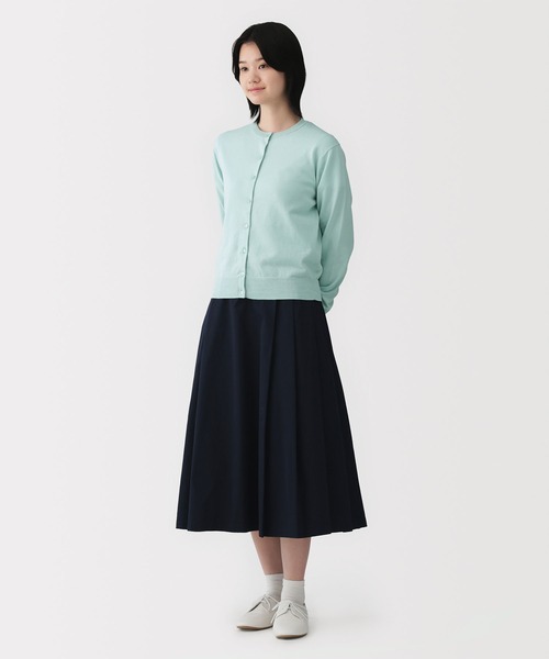 [MUJI] カーディガン UＶカットヘンプクルーネックカーディガン レディース 無印良品（MUJI） カーディガン 婦人 UVカット強撚コットンクルー