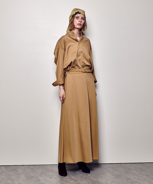 「allureville」 フレアスカート 2 グリーン レディース_画像9