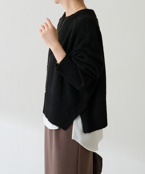 「COLLAGE GALLARDAGALANTE」 ノースリーブニット FREE ブルー レディース_画像7