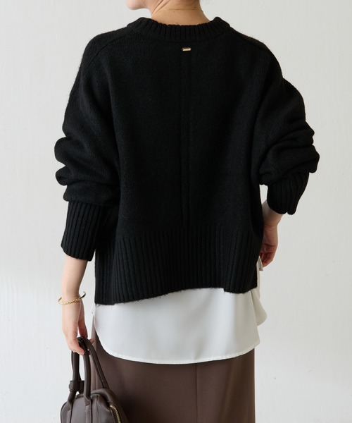 「COLLAGE GALLARDAGALANTE」 ノースリーブニット FREE ブルー レディース_画像8