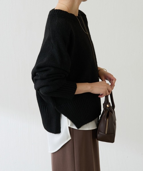 「COLLAGE GALLARDAGALANTE」 ノースリーブニット FREE ブルー レディース_画像9