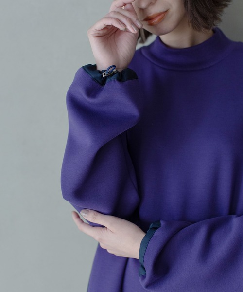 「MARECHAL TERRE」 長袖ワンピース MEDIUM ネイビー レディースの画像
