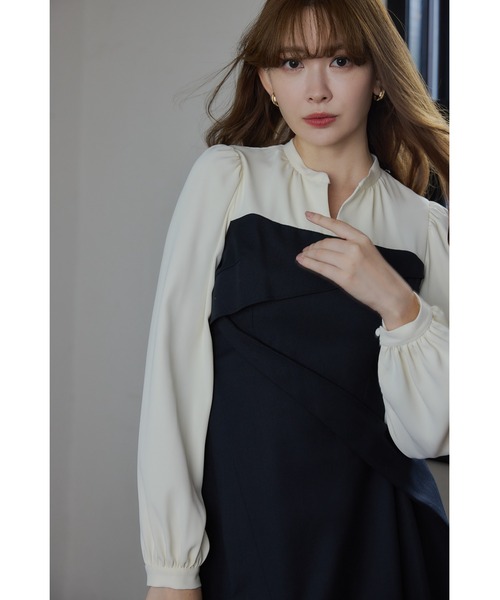 「Her lip to」 長袖ワンピース M モカ レディースの画像