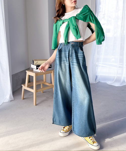 「Java」 チノパンツ SMALL ブルー レディース_画像5