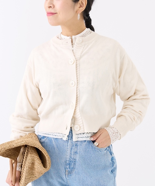「IENA LA BOUCLE」 ニットボレロ - ベージュ レディース_画像7