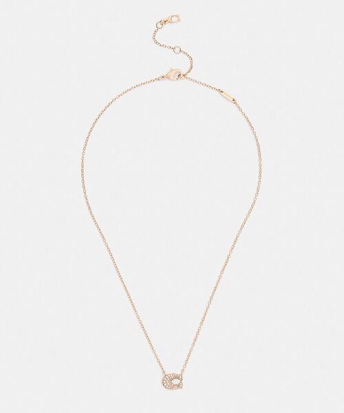 COACH（コーチ） ネックレス パヴェ C ネックレス レディース