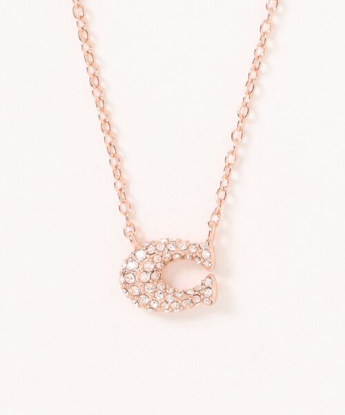 COACH（コーチ） ネックレス パヴェ C ネックレス レディース