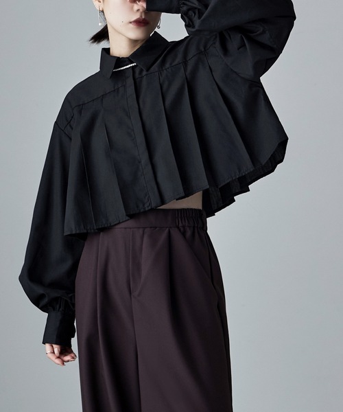 「etoll.」 長袖シャツ M ブラック レディース_画像6