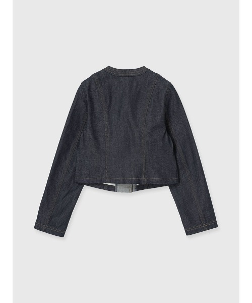 「anuans」 デニムジャケット MEDIUM ネイビー レディースの画像