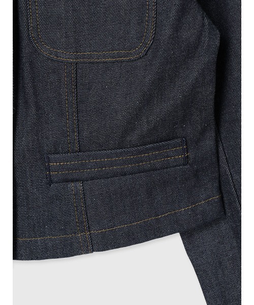 「anuans」 デニムジャケット MEDIUM ネイビー レディースの画像