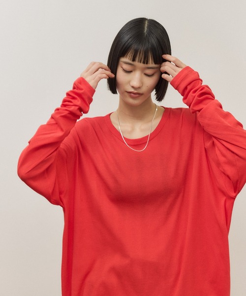 tシャツ 「Miller for ADAM ET ROPE'」別注 L/S SHEER TEE（2PACK） レディースの画像