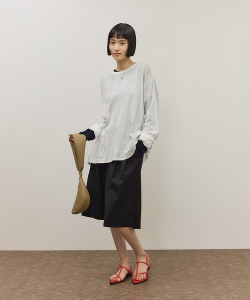 tシャツ 「Miller for ADAM ET ROPE'」別注 L/S SHEER TEE（2PACK） レディースの画像