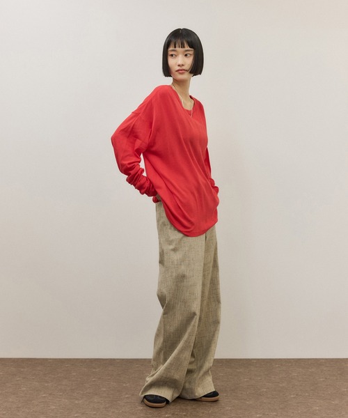 tシャツ 「Miller for ADAM ET ROPE'」別注 L/S SHEER TEE（2PACK） レディースの画像