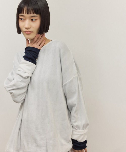 tシャツ 「Miller for ADAM ET ROPE'」別注 L/S SHEER TEE（2PACK） レディースの画像