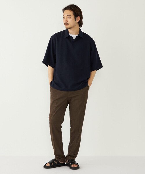 sfc ブラック　ポロシャツ SHIPS Colors（シップスカラーズ） uvカット ポロシャツ SHIPS Colors