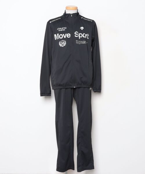 デサント製 adidas アディダス トラック セットアップ ジャージ XO DESCENTE（デサント） セットアップジャージ XO ブラック メンズ