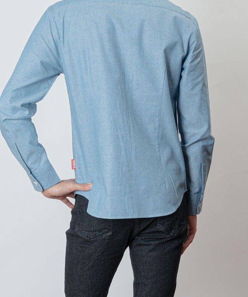 「Healthknit Product」 長袖シャツ M ブルー メンズ_画像3