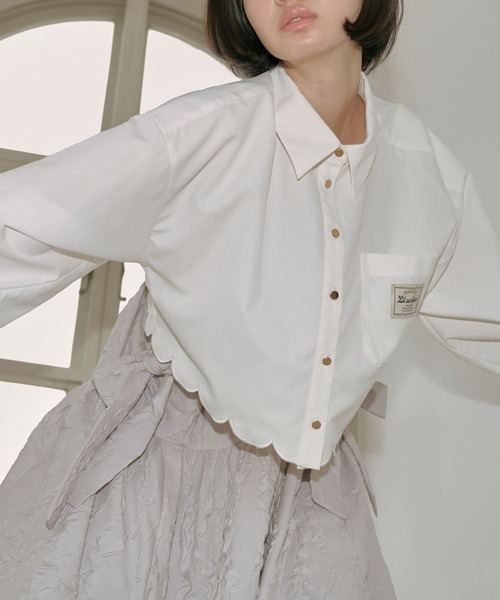 「Lil Ambition」 長袖シャツ FREE ブラウン レディース_画像6