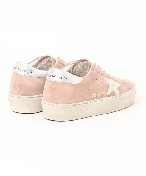 スニーカー Hi Star スエード（ピンク） レザースター（クリーム）＆ヒールタブ（シルバー） レディースの画像