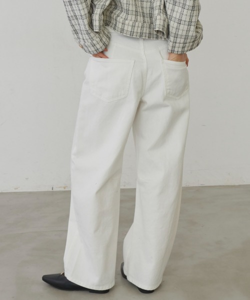「Aunt Marie's」 デニムパンツ LARGE ライトブルー レディース_画像7