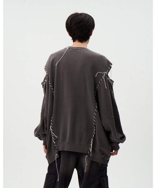 トレーナー スウェット OPEN SHOULDER CUTSEWN メンズ_7