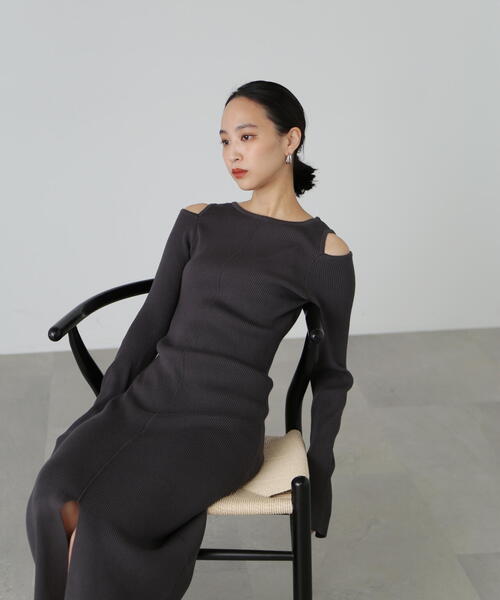 「FREE'S MART」 ニットワンピース MEDIUM ホワイト レディース_画像4