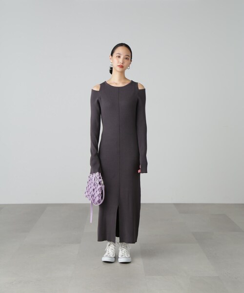 「FREE'S MART」 ニットワンピース MEDIUM ホワイト レディース_画像5