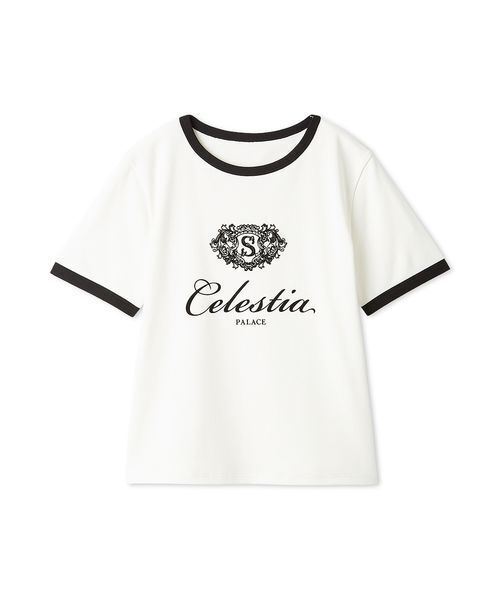 SNIDEL（スナイデル） tシャツ 半袖 「UVカット」エンブレムリンガーT