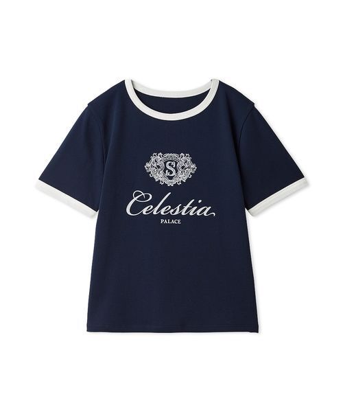SNIDEL（スナイデル） tシャツ 半袖 「UVカット」エンブレムリンガーT