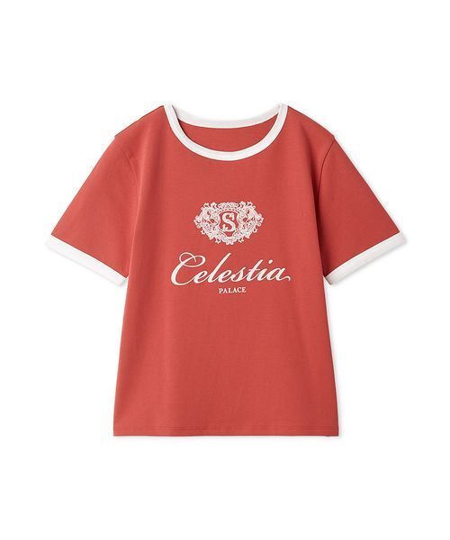 SNIDEL（スナイデル） tシャツ 半袖 「UVカット」エンブレムリンガーT