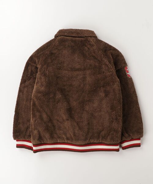 「A BATHING APE」 「KIDS」ワンポイントジャケット 150 ブラウン キッズの画像
