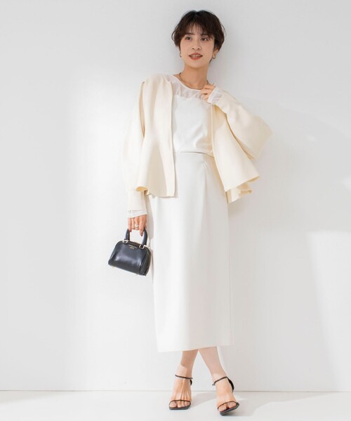 「NOLLEY'S」 ニットカーディガン 38 アイボリー レディース_画像7