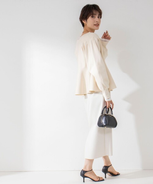 「NOLLEY'S」 ニットカーディガン 38 アイボリー レディース_画像9