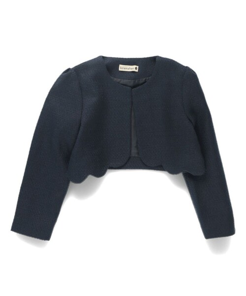 branshes（ブランシェス） 「KIDS」ノーカラージャケット 120 ネイビー 