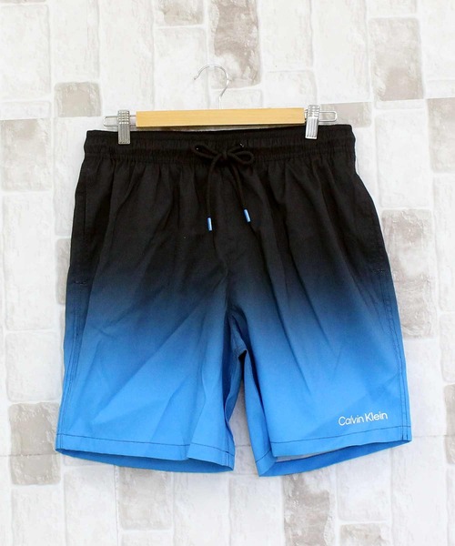 VEATM グラデーションブルー サーフパンツ　水着 S Calvin Klein（カルバン・クライン） uvカット 水着 CK グラデーション