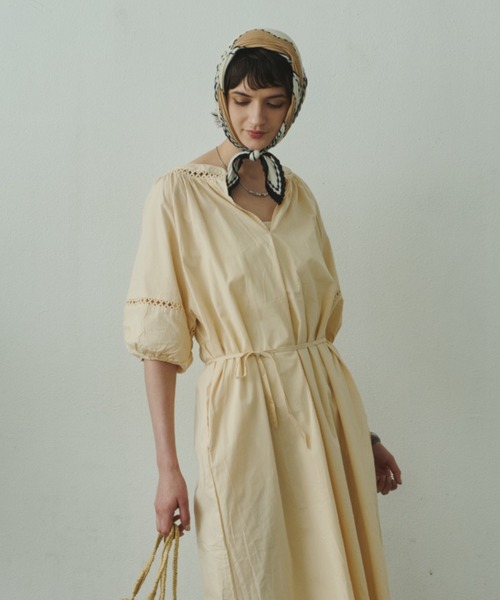 豚*ン様 未使用✨ BINDU ビンドゥー カフタンドレス ワンピース CUBA Plumel ワンピース 夏 Cotton Caftan Loose Dress / コットンカフタン