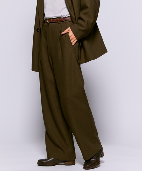 THE BOLDMAN スラックス MEDIUM カーキ メンズ : ZOZOTOWN Yahoo!店