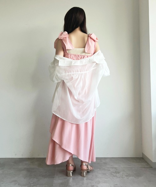 「apres jour」 キャミソールワンピース フリー アイボリー レディース_画像2