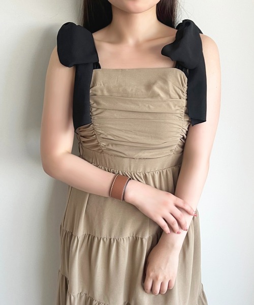 「apres jour」 キャミソールワンピース フリー アイボリー レディース_画像3