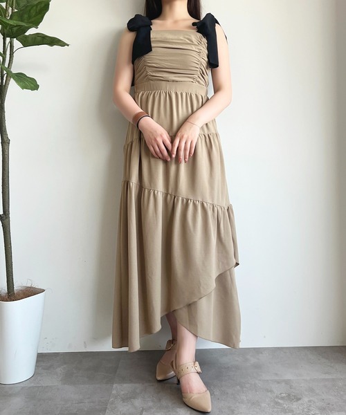 「apres jour」 キャミソールワンピース フリー アイボリー レディース_画像5