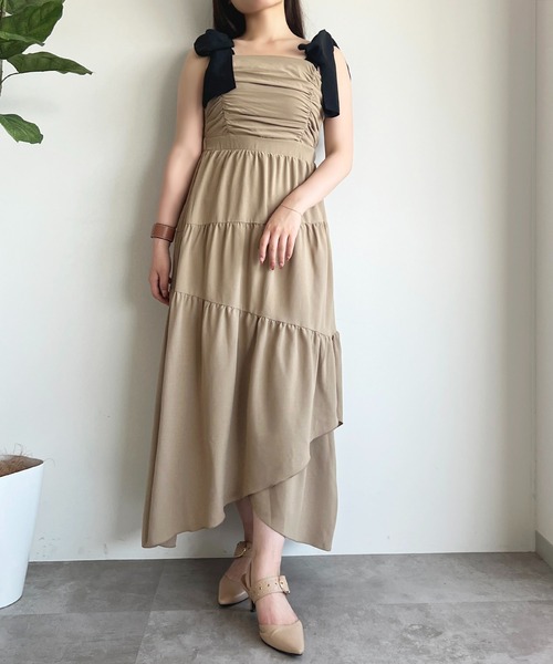「apres jour」 キャミソールワンピース フリー アイボリー レディース_画像6