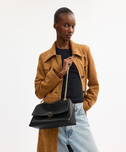 美品 コーチ レザー ワンショルダーバッグ 黒 肩掛け ホーボー 三日月型 COACH（コーチ） ショルダーバッグ ONE ブラック系その他 レディース