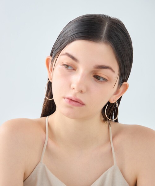 ピアス 「シグナルフープ」 ピアス M レディースの画像