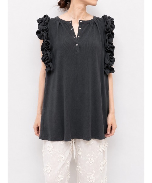 トップス crinkle crinkle waffle frill poncho top crinkle crinkle crinkle（クリンクル クリンクル クリンクル