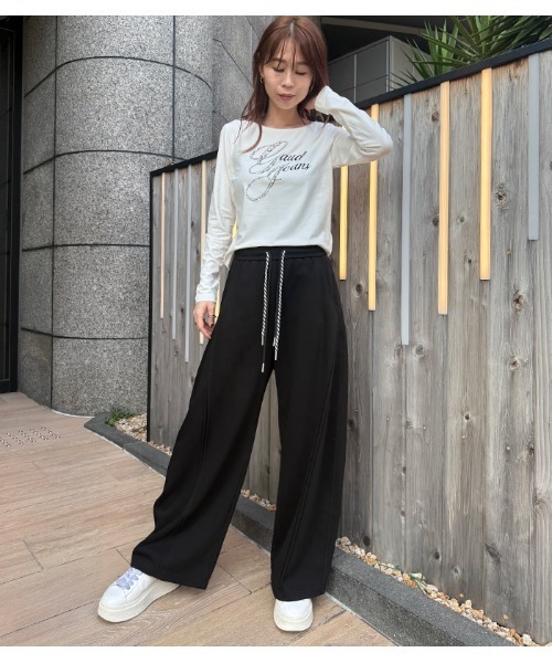 Pauline Bleu（ポリーヌブロー） ワイドパンツ スウェットパンツ